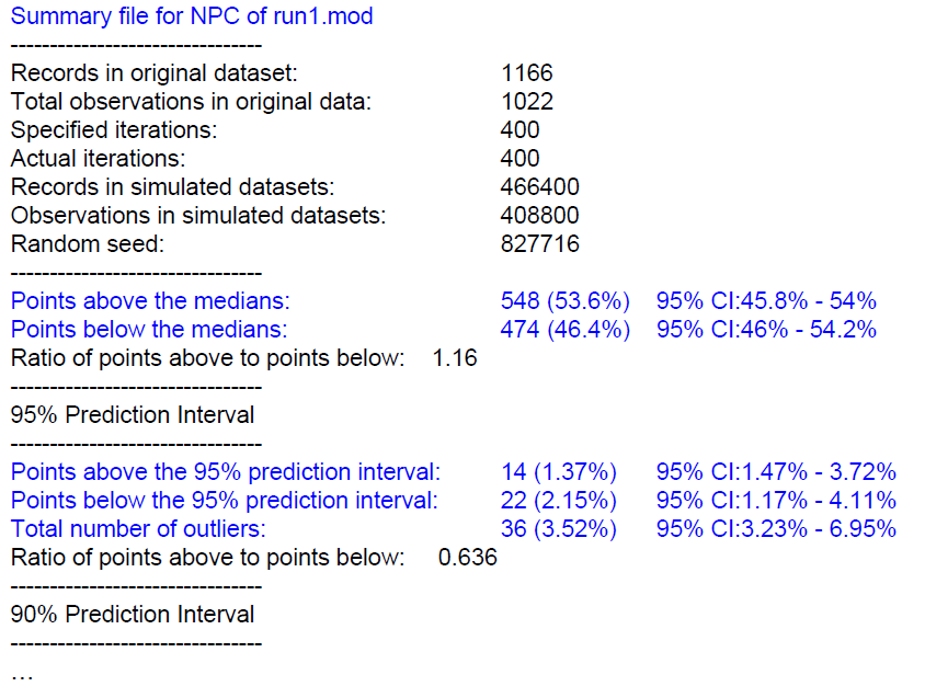수치로 모델의 예측성능을 평가하는 수치적 예측 점검 과정(NPC)